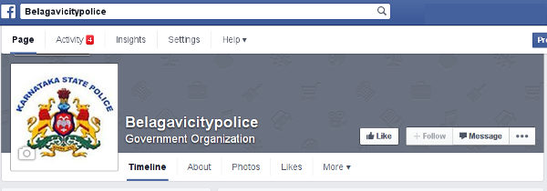 Belagavi City Police On Facebook - All About Belgaum