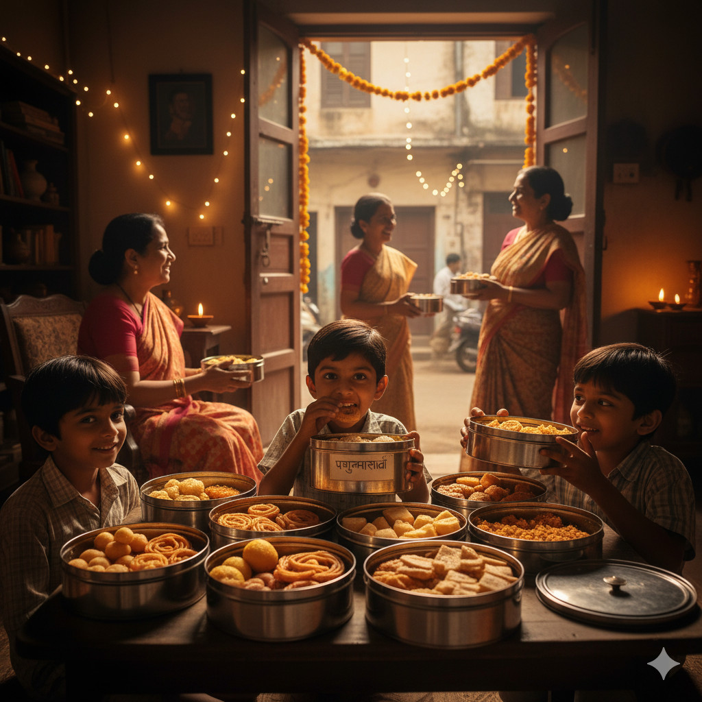 kids diwali faral belagavi