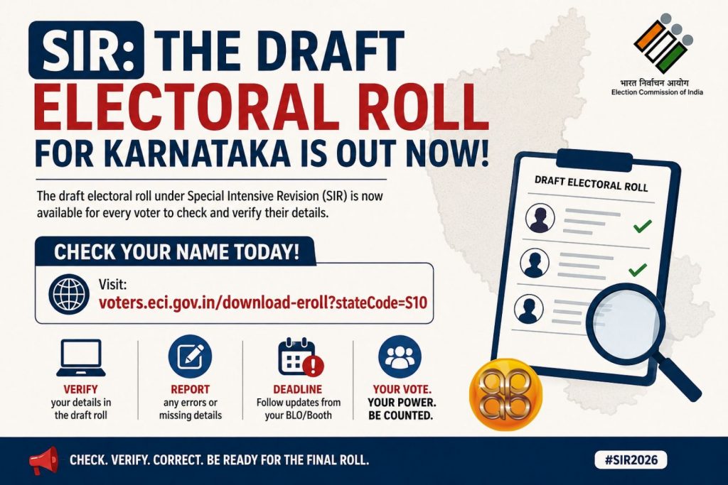 Karnataka SIR: Draft Electoral Roll Released — Check Your Name 1 picsart 26 08 24 14 45 11 6996860441821907128448