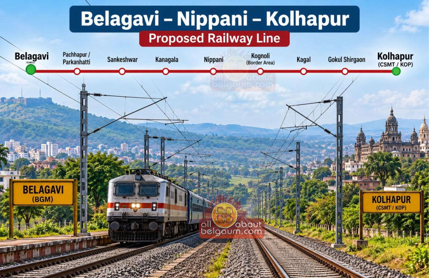belagavi nippani kolhapur rail line