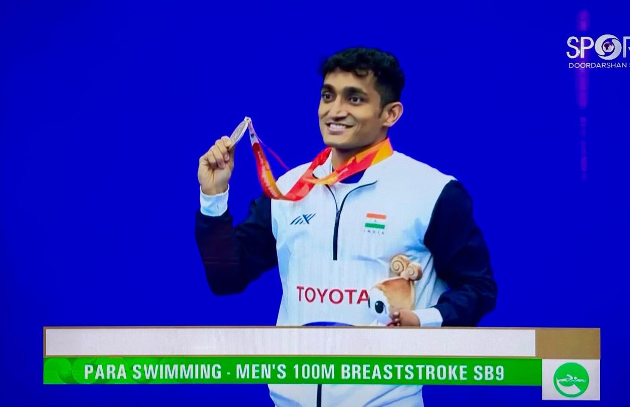 BELAGAVI’S SWATIK PATIL WINS BRONZE AT ASIAN PARA GAMES!